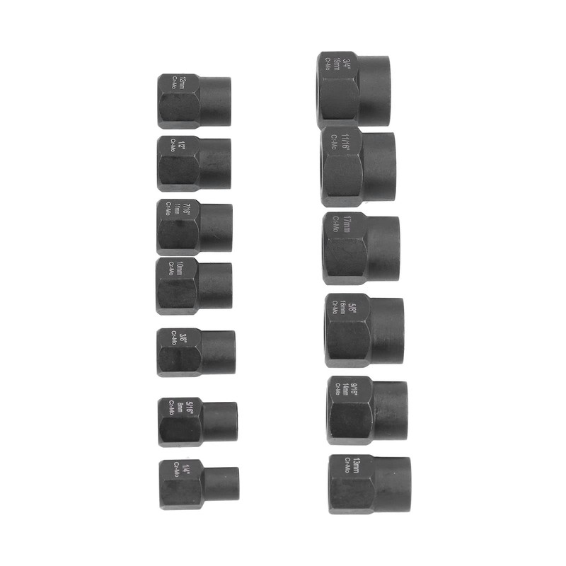 13 Piece Nut Extractor Set, and Nut Remover with Storage