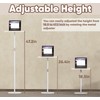 tonchean Portable Standing Desk, Adjustable Height 18’‘-47’’ Mini Floor Desk,