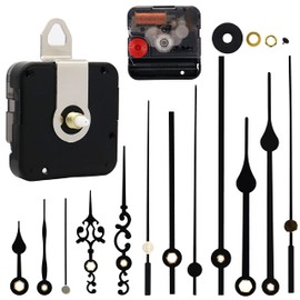 TIKROUND Youngtown 12888 Movement for Clock Repair Replacement 13.5mm (17/32 inch) Shaft Length 5.5mm (7/32 inch) Thread Length.（No Hands