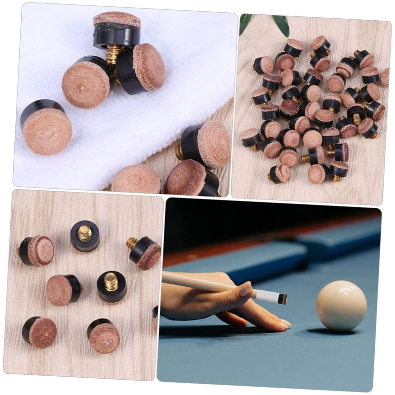 OHPHCALL 20pcs Billiard Tips Replacement for Pool Sticks Snooker Tip