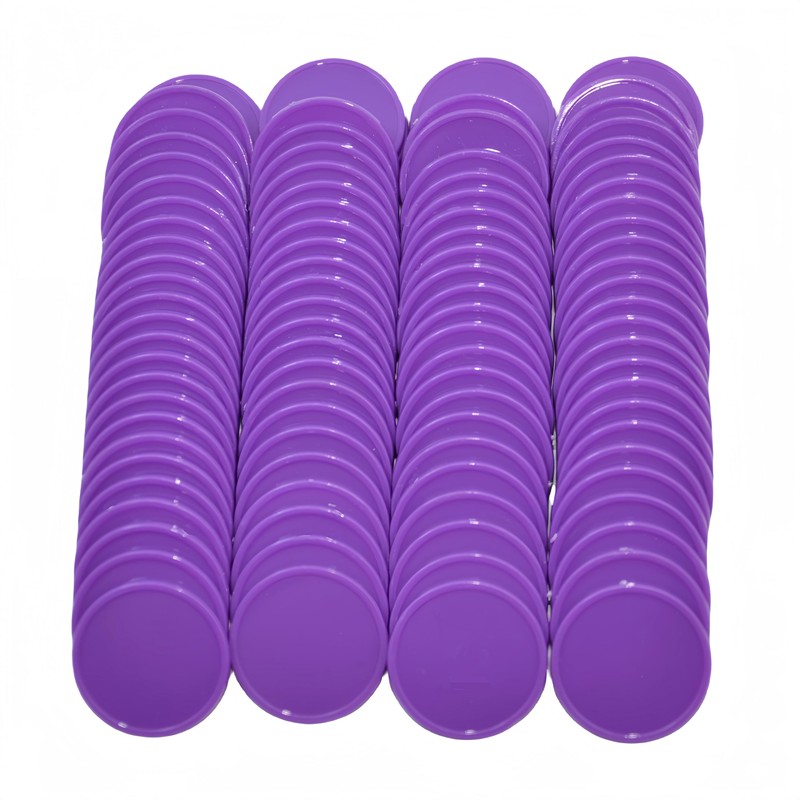 Smartdealspro Set of 100 25MM/1 Inch Opaque Plastic Learning Counting