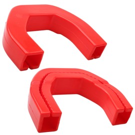 Tow Hook Covers Compatible with RAM 1500 Accessories 2019-2025, Red Upgrade Design Rubber (Not Fit for RAM 1500 Classic, Warlock, RAM 2500, RAM 3500)