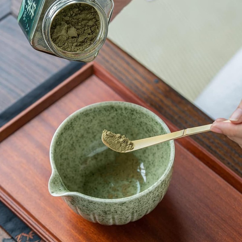 4Pcs Matcha Set, 15OZ Matcha Bowl with Spout and Whisk,