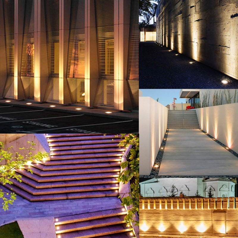 Junview Landscape Lights - LED Well Lights with 8 Pack,