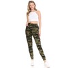 Leggings Depot JFL-N021-L Fleece Lined Camouflage Army Jogger Track Pants