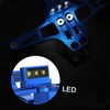 Mulcort Motorcycle License Plate Holder, Aluminium Alloy Universal Black, LED