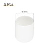 sourcing map 5pcs 40mm(1 9/16") Rubber End Caps, Round Vinyl