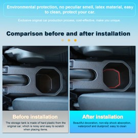 BIXUAN Ignis 2024 Compatible with Suzuki Ignis 2016-2023 Non-Slip Centre Console Armrest Rubber Mats with Drink Holder Operating Lance Non-Slip Door Seam Pack of 15