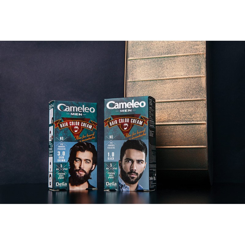 Cameleo Men - Permanent Hair Dye | Black Colour for