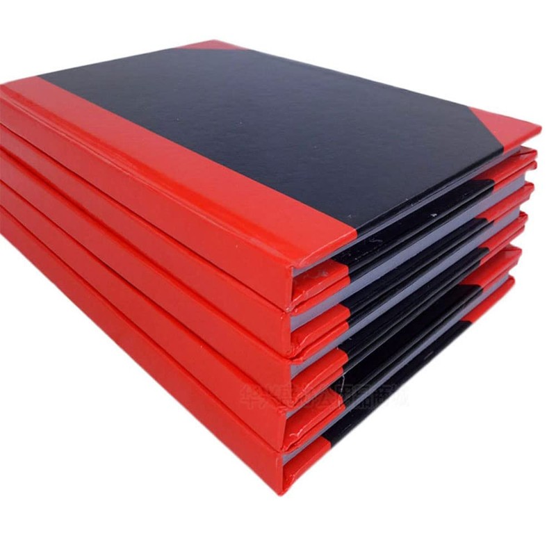 A4 Size Stylish Black & Red Waterproof Notebook, 68 Pages