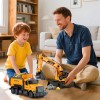 LerBao 2 Pack Large Construction Engineering Truck Toys,Moveable Claw Excavat...