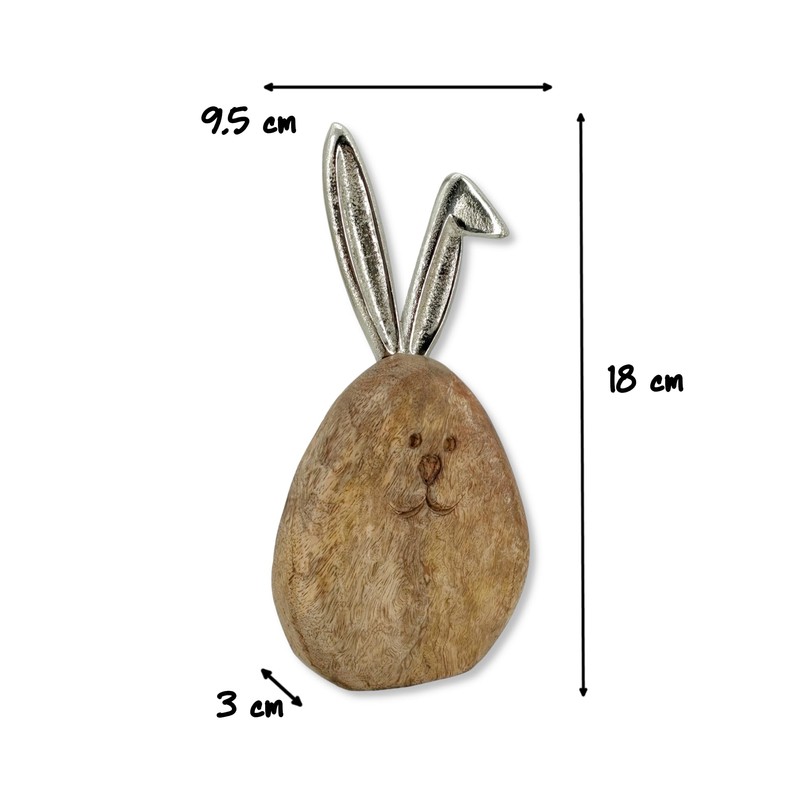 Wooden and Metal Easter Decoration Wooden and Metal Easter Egg