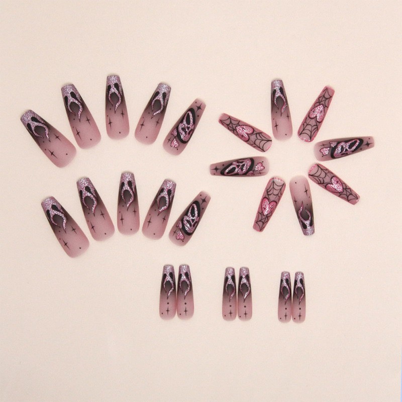 Press On Nails, Artificial Nails, Reusable (purple)