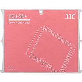 JJC Memory Card Case for 4x SD Cards - Red Edition - MCH-SD4