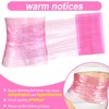 Simgoing 3 Pcs Pink Sauna Belt Waist Wrap Reusable Plastic