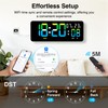 XREXS 12.2 Inch Digital Wall Clock WiFi Sync with Seconds