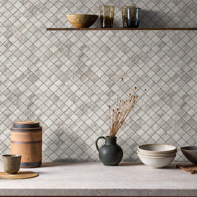 STICKGOO Arabesque Peel and Stick Backsplash Tile, Stick on Backsplash