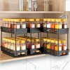 Pull Out Spice Rack Organizer for Cabinet, 3 Packs Slide
