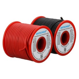 BNTECHGO 16 Gauge Silicone wire spool red and black each 50ft Flexible 16 AWG Stranded Copper Wire