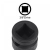 sourcing map 11mm Impact Ribe Bit Socket, 3/8" Square Drive