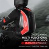 mjmoto Motorcycle Backpack Waterproof Large Capacity Carbon Fiber Rider Backpack