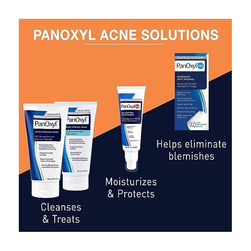 PanOxyl PM Overnight Spot Patches, Advanced Hydrocolloid Healing Technology, Fragrance