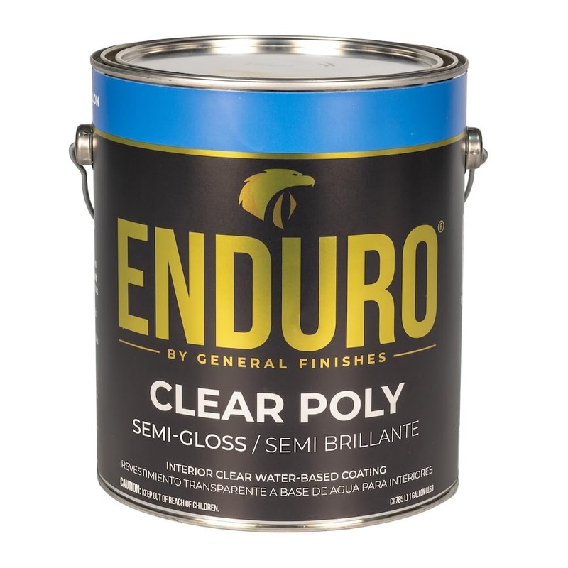 General Finishes Enduro Water Based Clear Poly, 1 Gallon, Semi-Gloss