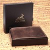 Fa.Volmer® Men's Genuine Leather Wallet with RFID Protection Brown