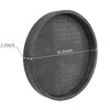 HofferRuffer Faux Leather Round Serving Tray, Vegan Croco Leather Decorative