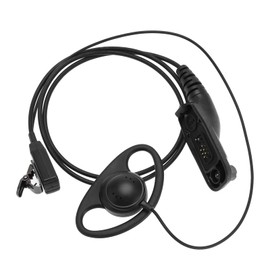 ECSiNG D Shape Earpiece with Mic Multi Pin Headset Compatible with Motorola Two Way Radio XPR6300 XPR6350 XPR6380 XPR6500 XPR6500 XPR6550 XPR6580 XPR7350