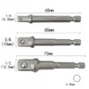3PCS Impact Grade Socket Adapter Set, Drill to Socket Adapter,
