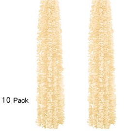 KingYH 10 Pieces 100 cm Artificial Flowers Garland Fake Silk Hydrangea Vine Hanging Garland Rattan Simulation Decoration Vine for Wedding Arch Balcony Outdoor Wedding Decoration Champagne