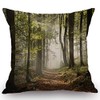 Swono Decorative Throw Pillow Cover 18x18 Inch Autumnal in Mountains
