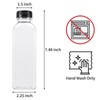 BAKHUK 36pcs 16oz Empty Plastic Juice Bottles with Caps, Reusable