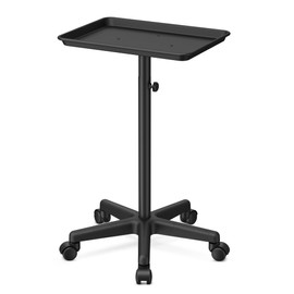 Salon Tray Premium Aluminum Salon Trolley Tattoo Tray Mayo Tray Instrument Rolling Tray Silver Salon Station Tray with Wheels for Barber Salon SPA Tattoo Clinic