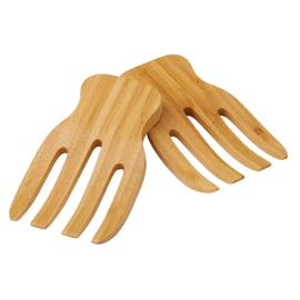 Davis & Waddell DES0204 Bamboo Salad Hands Set/2, Off-White
