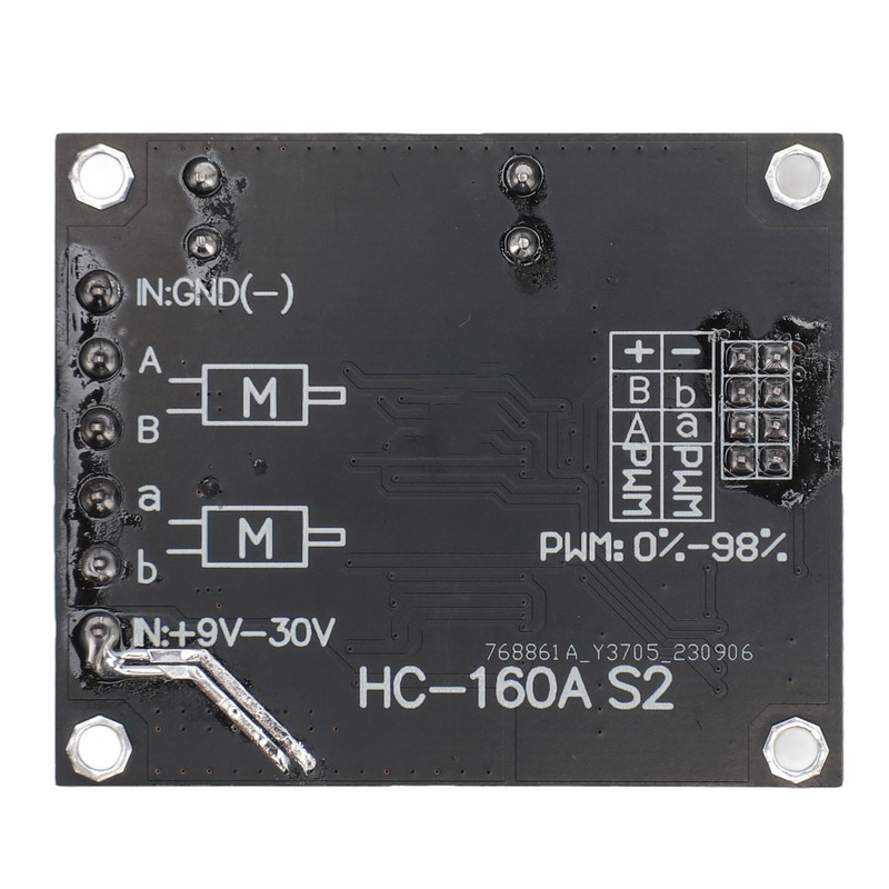 9V‑30V 60A DC Motor Driver Module Double Channel PWM High