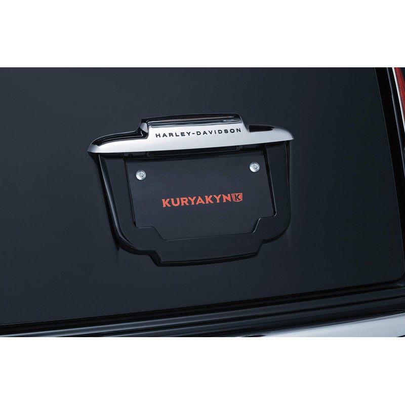 Kuryakyn License Plate Frame, Gloss Black