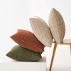 MIULEE Pack of 4 Rust-Olive Green Throw Pillow Covers 20x20