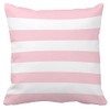 Leaveland Pink and White Stripe Set of 2 20x20 Inch