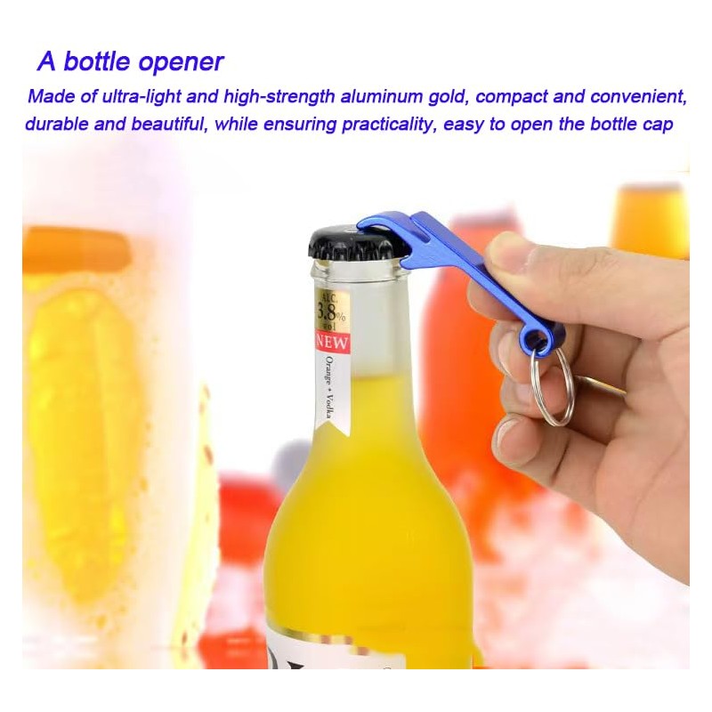 MTOMDY 50 Pcs Bottle opener Keychain Bulk,Soda Beverage Beer Bottle