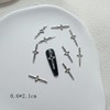 NAIL ANGELネイルアクセサリーランダム混合50粒入りパンク風誇張ダークブラックシリーズネイル合金アクセサリー JA022