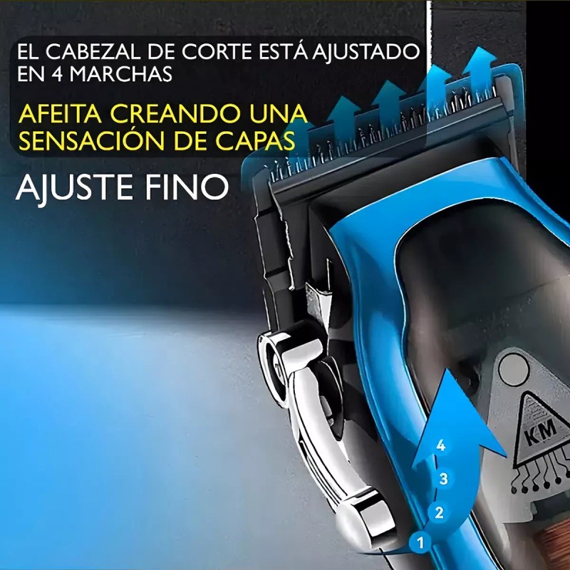 Kemei Cortadora Profesional Kemei KM-1763 Azul 5V