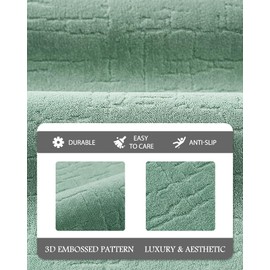 AMOAMI-Bath Mat-Super Absorbent Quick Dry Bathroom Floor Mats-Rubber Backing Washable Bath Mats for Bathroom Thin Bahtroom Rugs Fit Under Door-Bath Rug for in Fornt of Sink,Bathtub,Shower Room