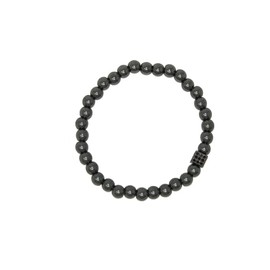 Jeannieparnell N322 6mm Hematite Classic Gemstone Bracelet