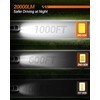 Sealight 9012 Bulbs 36000LM Brightest Replacement 6500K with Cooling Fan