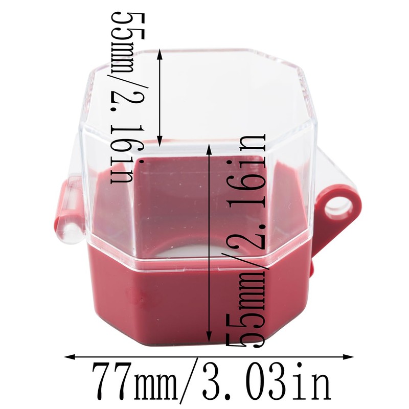 LQ Industrial Red Push Button Emergency Stop Switch Cover, Plastic,