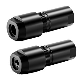 MiJunHD Angle Grinder to Straight Grinder Collet Chuck Converter, M10 Thread to 3mm/6mm Rod Clamping Conversion Connector for Sanding Drill Bits & Polishing Discs Connecting Adapter (2PCS)