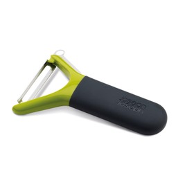 Joseph Joseph Y Shaped Stainless Steel Peeler, Vegetable peeling, Potato eye remover & scraping blade, Dishwasher safe - Green