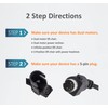 Hommoat 4 Lighted Button Remote Replacement with 5 Pin and